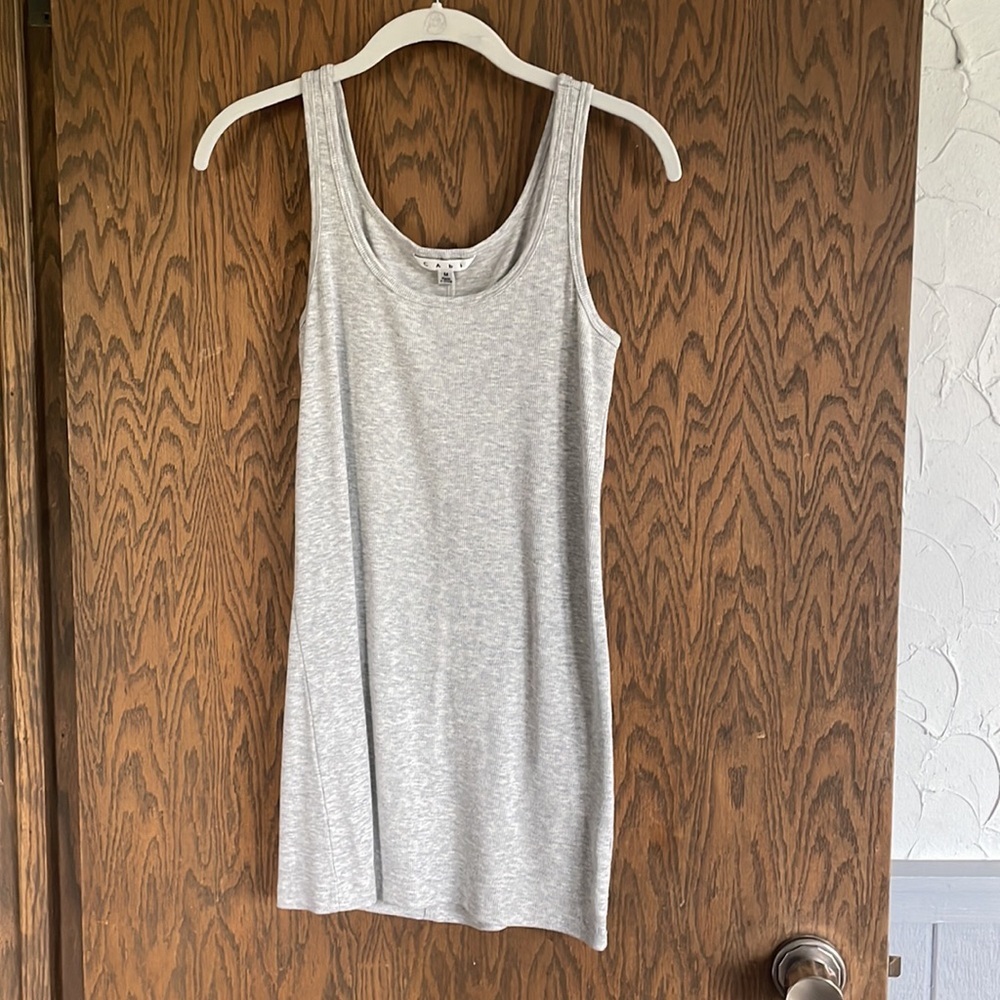 CAbi Gray Scoopneck Tank M